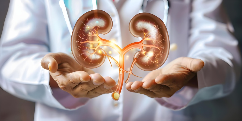 Illustration of kidney function and urinary system showing filtration process and renal health awareness by Dr Raghavendra Pradeep