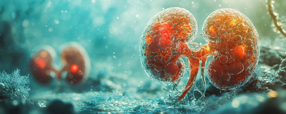 Kidney health checkup and diagnosis concept by Dr Raghavendra Pradeep using medical model and magnifying glass